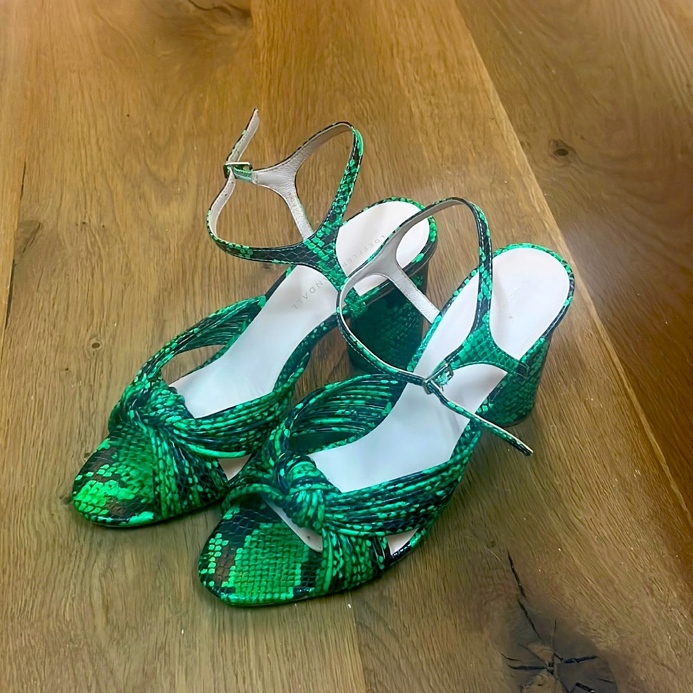 Loeffler Randall snake skin heels size 9.5